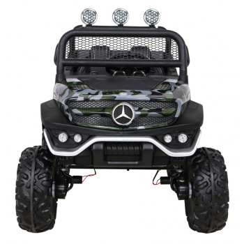 Mercedes Benz Unimog dla dzieci Lakier Moro + Napęd 4x4 + Pilot + Bagażnik + Wolny Start + MP3 LED
